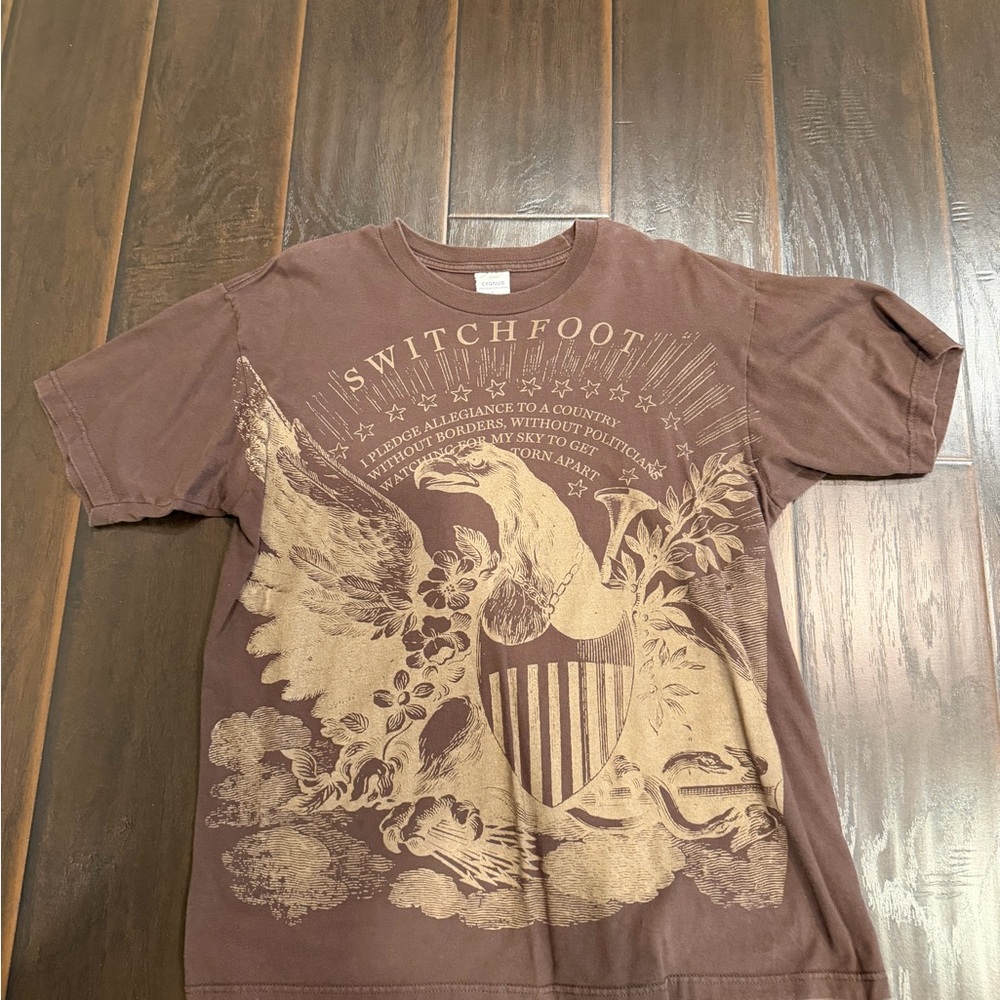 Men's Brown Switchfoot Band Graphic T-Shirt
